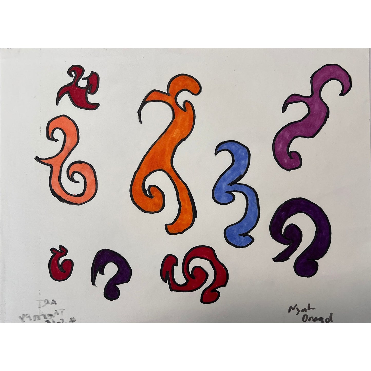 Tribal Freehand White by Nyah Nash