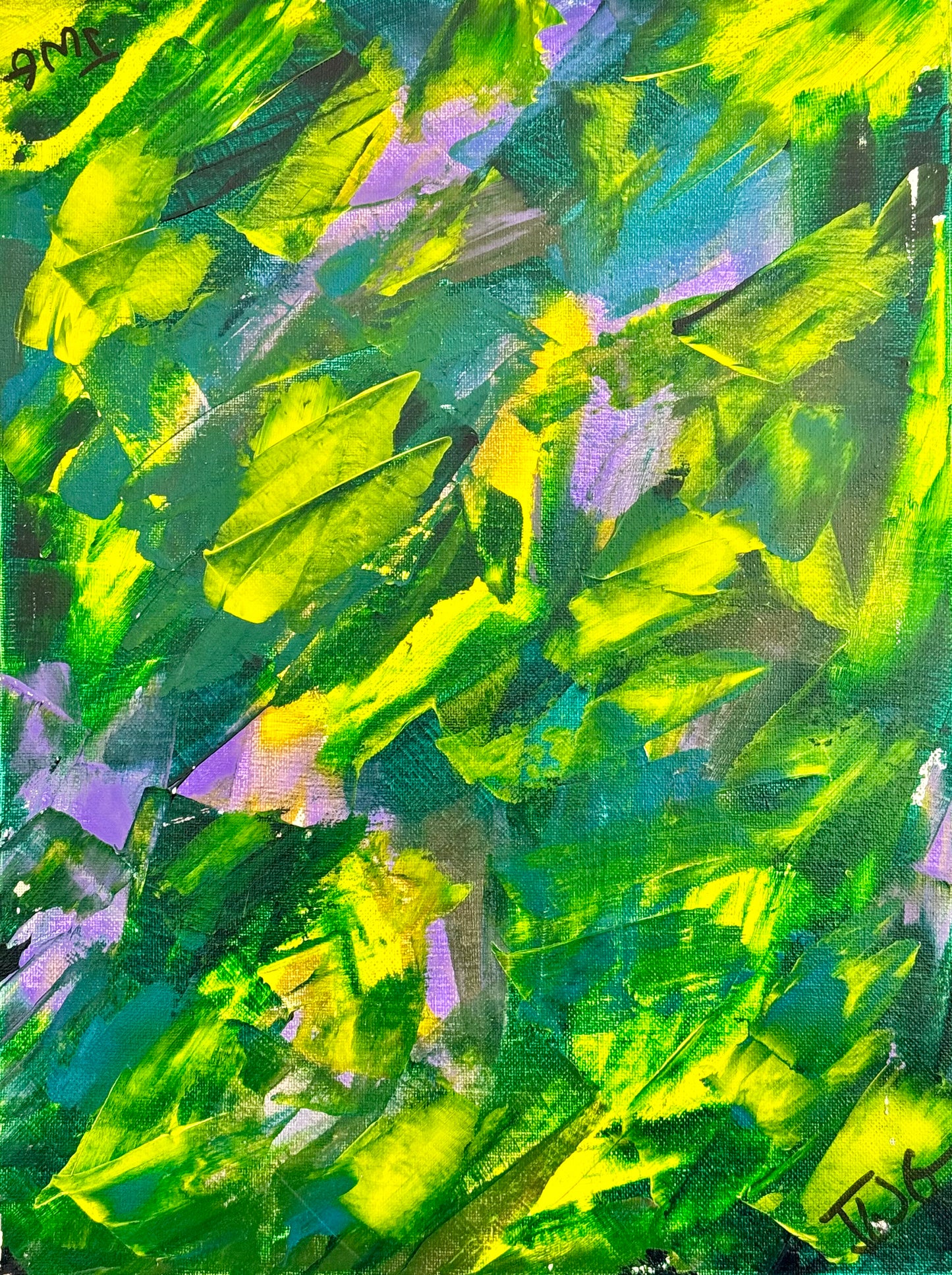 "Abstract in Green" Jonathan Greer