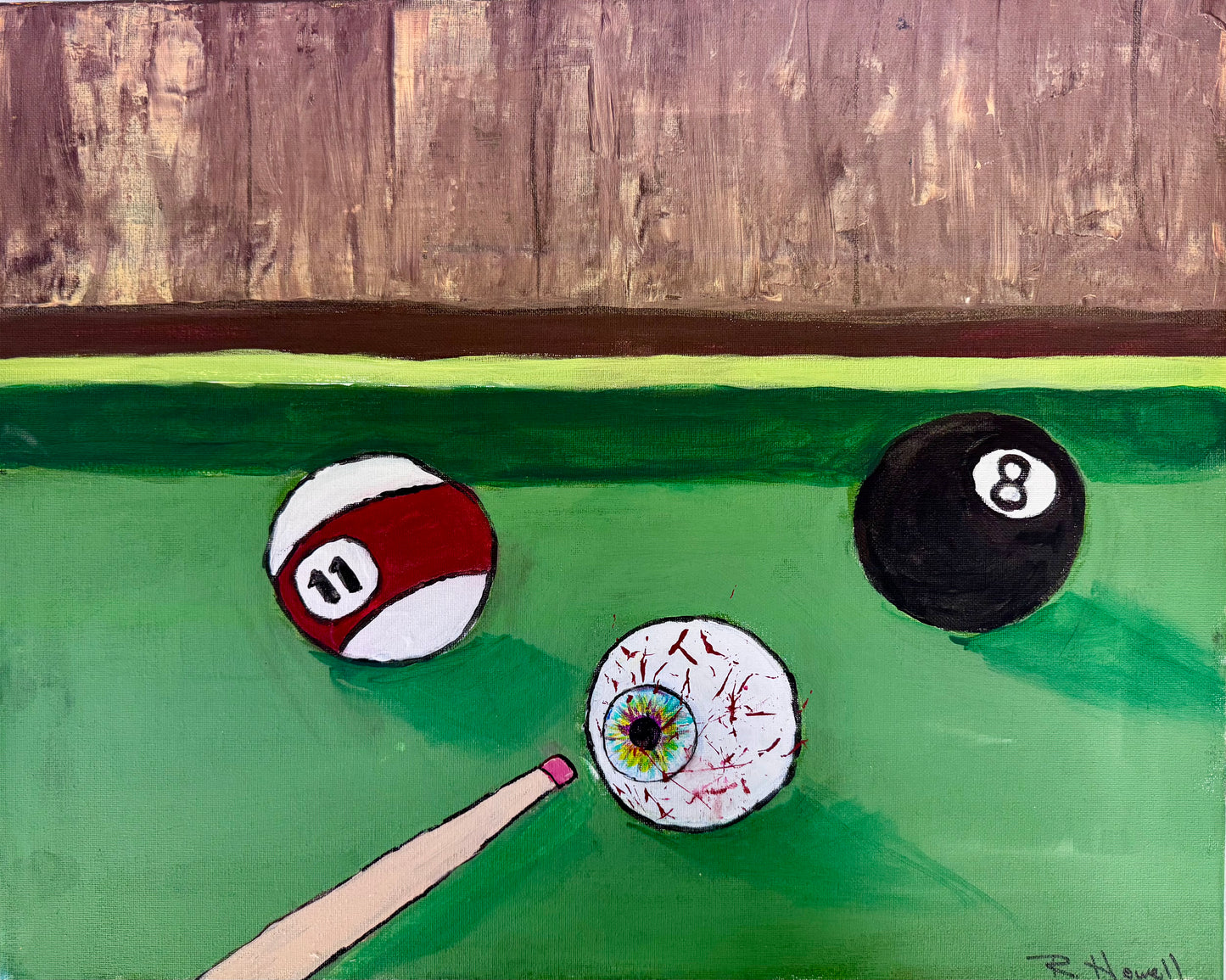 " Eyeball in the Corner Pocket" Russell Howell