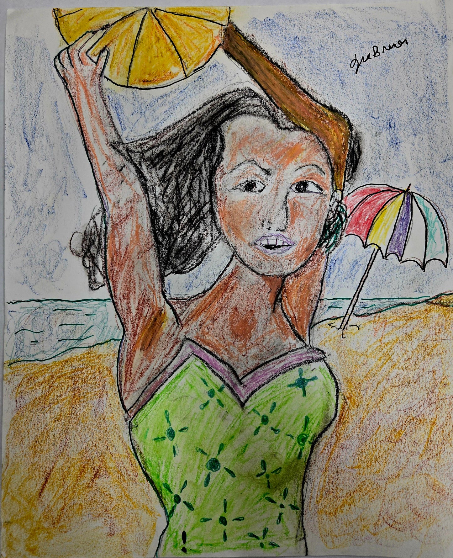 Woman at the Beach" Ira Brewer