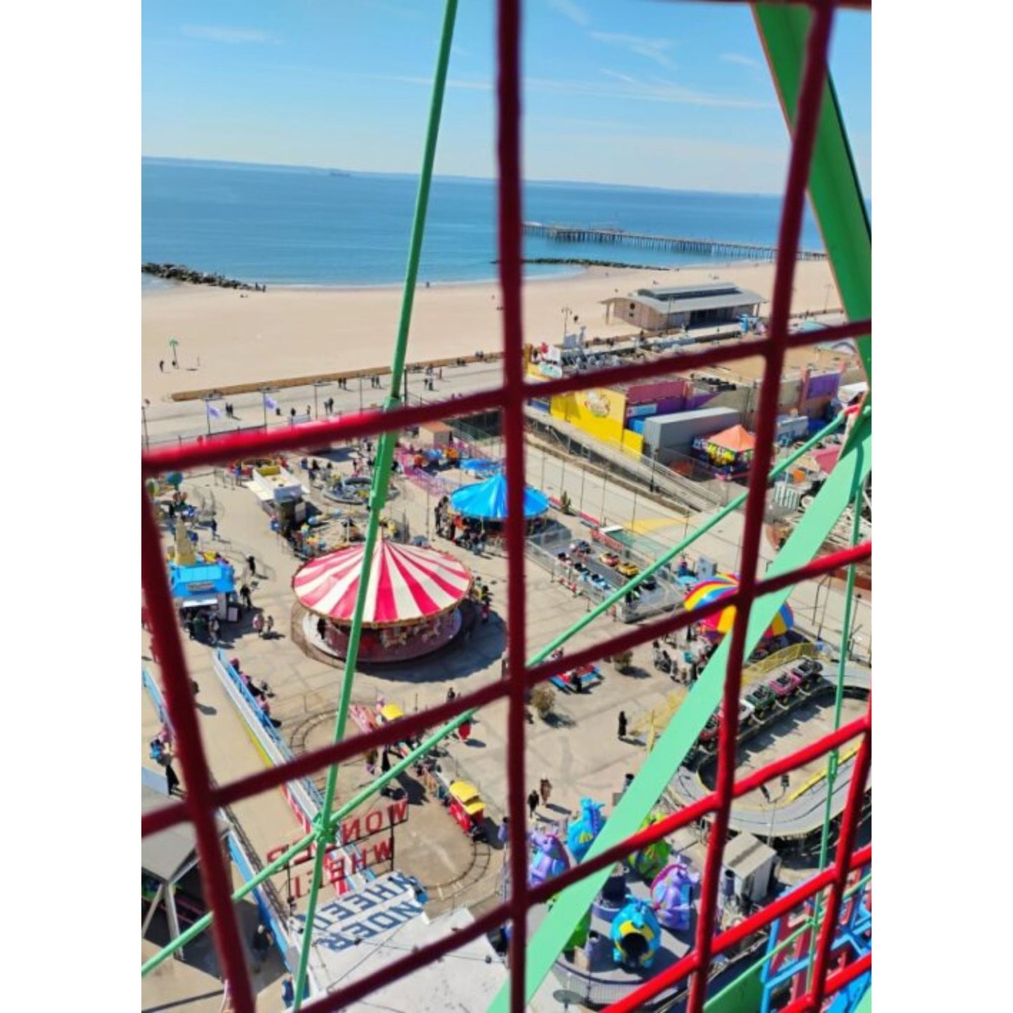 Wonder Wheel View from the Top by Jonathan Greer