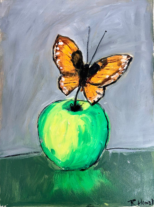 "Butterfly on Green Apple" Russell Howell
