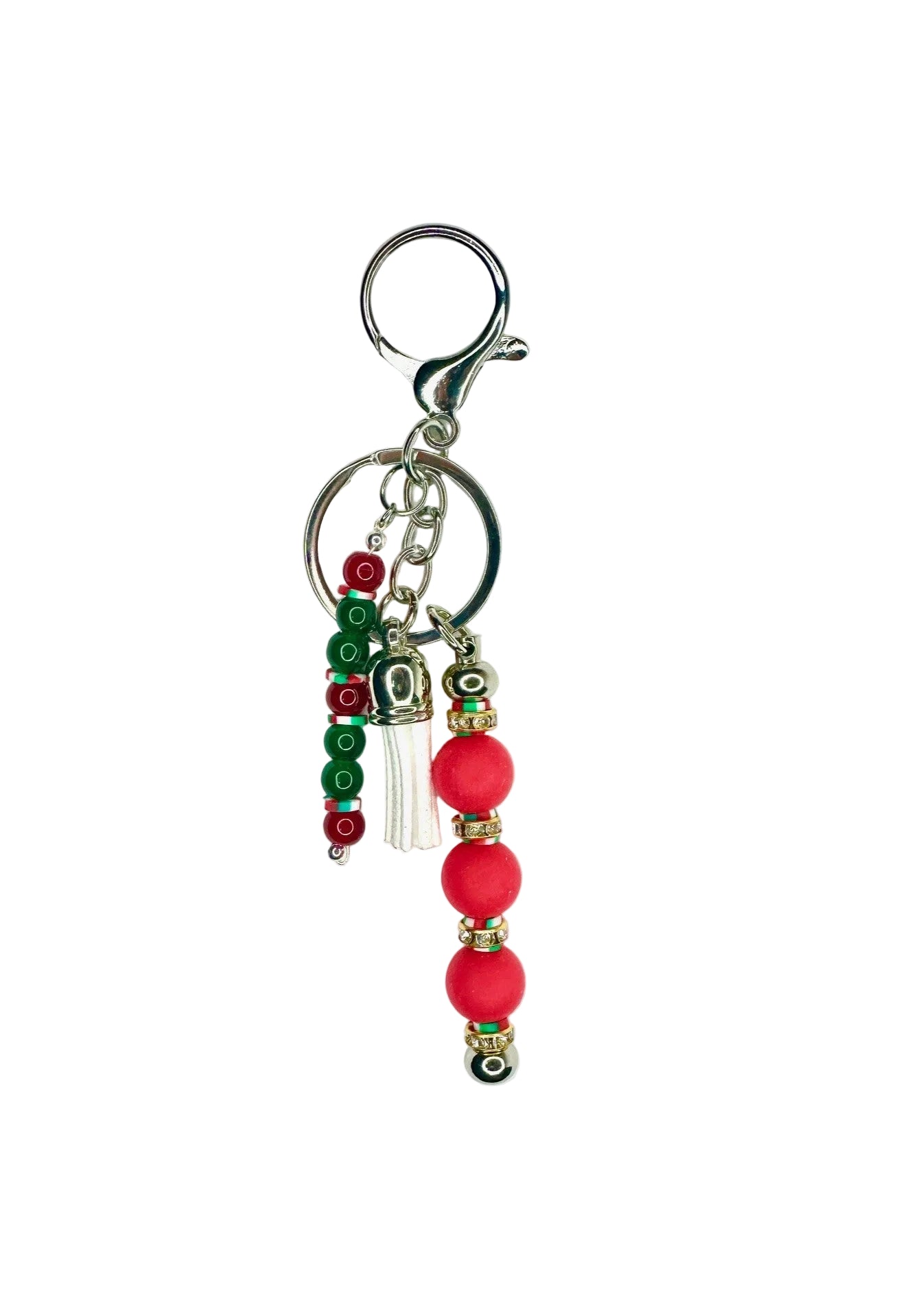Beaded Holiday Keychain Selenette Hernandez