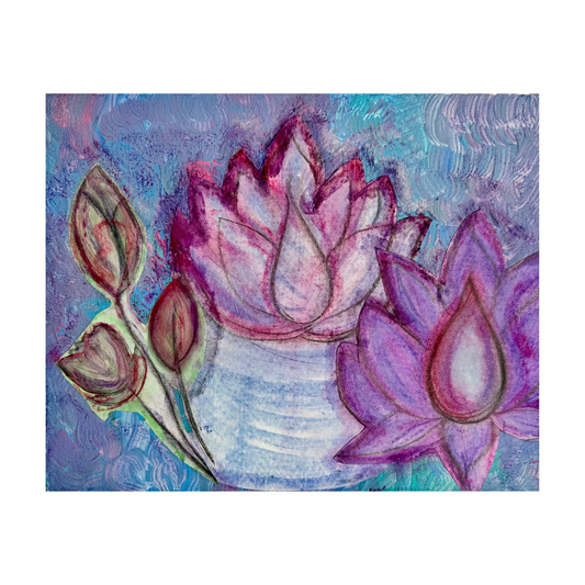 "3 Water Lillies" Kate Tanenbaum