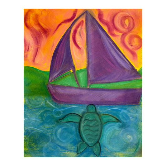 "Turtle and Sail Boat" Kate Tanenbaum