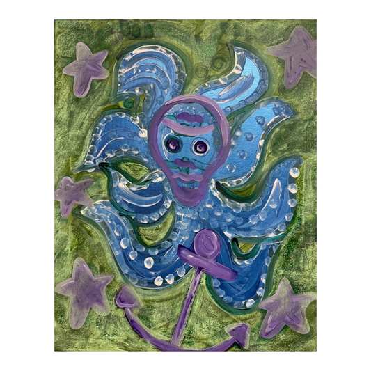 "Octopus with Anchor" Kate Tanenbaum